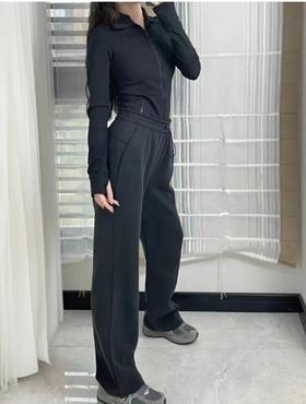 贾玲同款❗️春夏秋好穿兰精莫代尔高垂感面料 显瘦松紧腰直筒裤