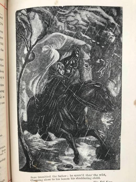 约19世纪后期 司各特诗集 8幅插图 全真皮精装36开 商品图12