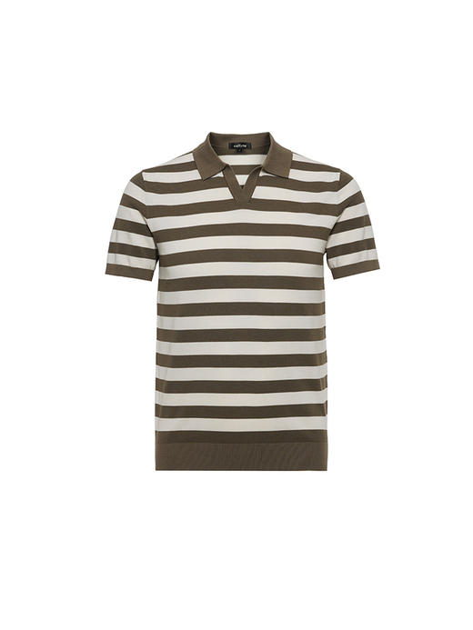 callisto绿色棉混聚酯纤维T恤 STTSS261C 商品图0