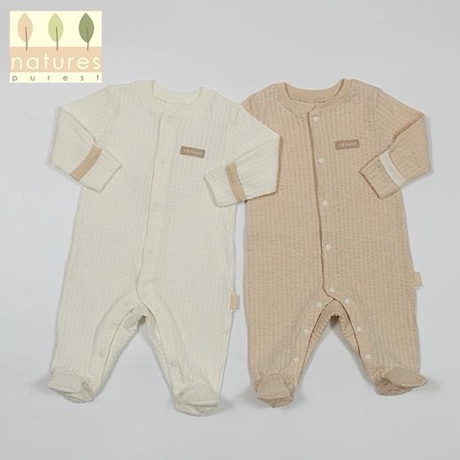 【云粉节】9楼英国natures purest（天然素彩）宝宝有机彩棉婴儿两件装长袖连体衣丨吊牌价：598元，活动价：558元 商品图0