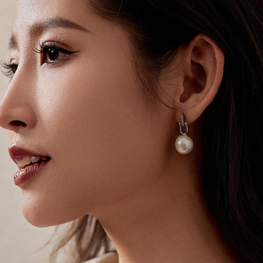 Manreya玛芮雅“午后初识”巴洛克珍珠耳环法式小众复古 商品图3