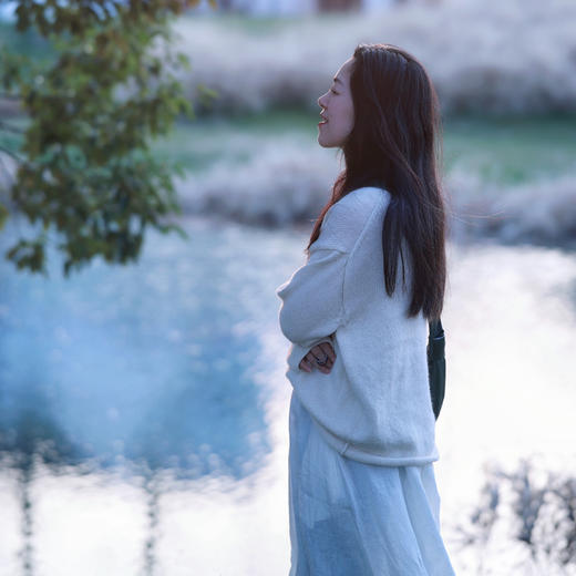 Atelierdantan 三色羊驼毛圆领毛衣 商品图2