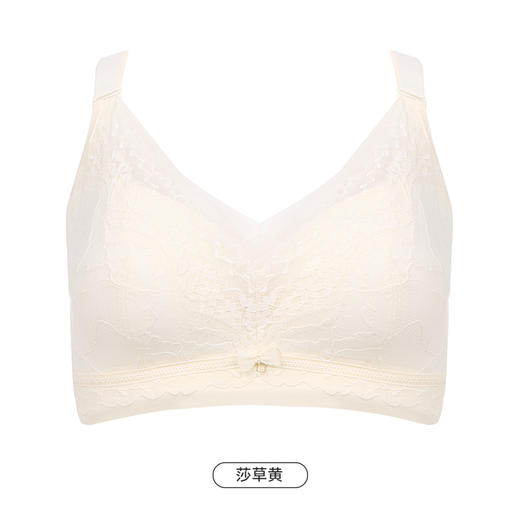 都市丽人完美包容大罩杯内衣女蕾丝文胸CD杯适穿3/4杯薄款无钢圈四排扣YB44J1 商品图12