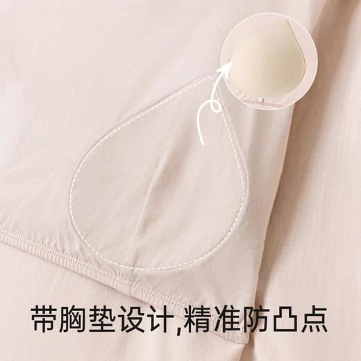 3部顶瓜瓜女士汗布休闲风带胸垫纯棉家居服DJJWX-AQW21768 商品图2