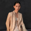 famecoco新中式植物拓印西装外套女士正肩天丝小西服FAC1AW005 商品缩略图1