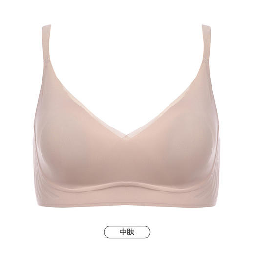 都市丽人Vbra内衣无痕杯面内衣女泳布文胸无尺码3/4杯超薄款速干无钢圈三排扣LB46K7 商品图13