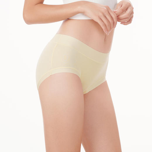 都市丽人健康木代尔系列纤柔绵内裤女人棉女士内裤中腰平角内裤LK45E6 商品图2