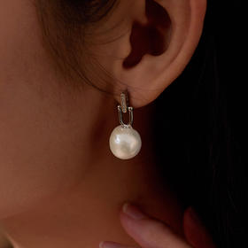Manreya玛芮雅“午后初识”巴洛克珍珠耳环法式小众复古