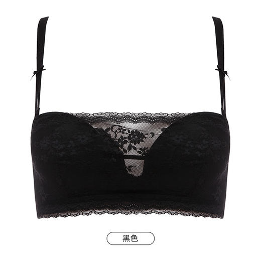 都市丽人自然舒适内衣女蕾丝文胸B杯适穿1/2杯中厚无钢圈三排扣LB41C2 商品图12