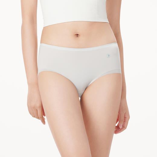 都市丽人健康系列零感无痕内裤女锦泳女士内裤中腰平角内裤LK45D2 商品图1