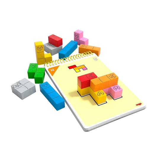 HABA 快乐虫虫 逻辑游戏 适合5岁+ 立体几何 俯视图 视觉推理 德国品牌-306816 商品图2