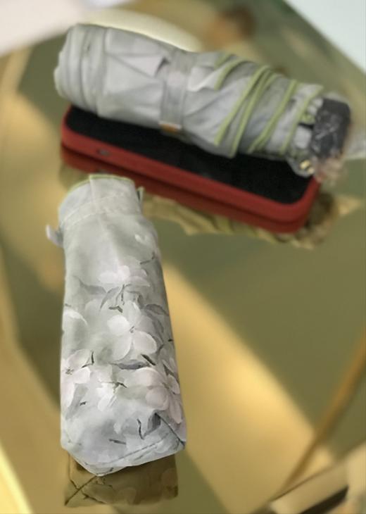 优品堂【墨羽】五折双层超轻黑胶防紫外线太阳伞 商品图6