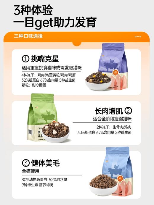 宠物先生 全猫通用猫粮冻干5斤实惠装 商品图4