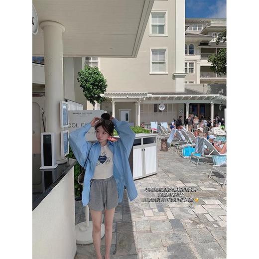 金蘑菇菇 23°C微风 / 防晒衬衫女设计感小众慵懒宽松长袖衬衣 商品图1