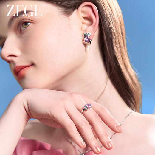 ZEGL设计师冰糖系列925银戒指女小众设计指环开口食指戒甜美尾戒 商品图4