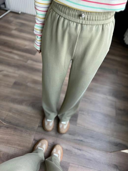 贾玲同款❗️春夏秋好穿兰精莫代尔高垂感面料 显瘦松紧腰直筒裤 商品图9