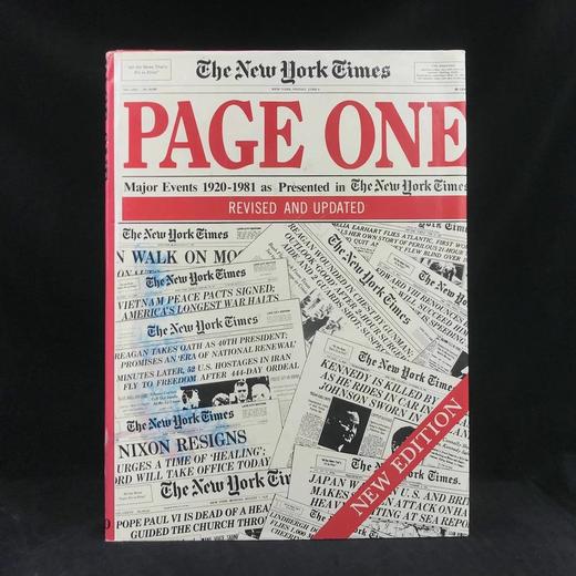 头版：纽约时报1920-1981年报道重大事件集 配插图 精装8开 商品图0