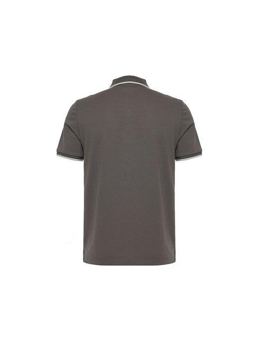 callisto咖啡色棉混粘纤混聚酯纤维T恤 STTSS149C 商品图1