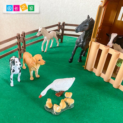 语言区教具—词的功能 农场组[马厩+动物} 商品图3