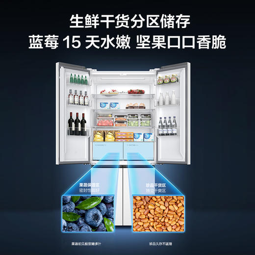 TCL 450升T5十字门超薄平嵌白色冰箱 58cm超薄可嵌入 宽幅变温 杀菌除味 R450T5-U（咨询客服送优惠大礼包） 商品图6