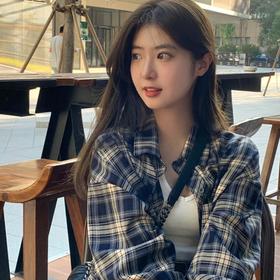 【修身不囊肿！春款复古格子外套】复古格子外套韩系 穿搭上衣流行爆款  满满细节感 轻松驾驭