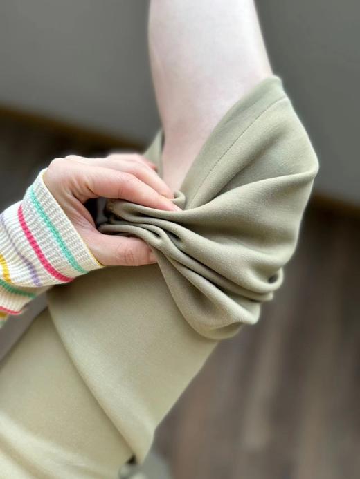 贾玲同款❗️春夏秋好穿兰精莫代尔高垂感面料 显瘦松紧腰直筒裤 商品图11