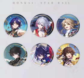 miHoYo 米哈游/崩坏 星穹铁道 立绘系列 巡猎命途 马口铁徽章 吧唧 国谷