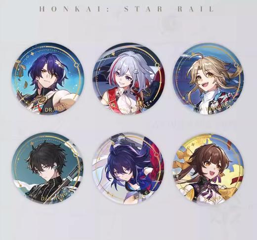 miHoYo 米哈游/崩坏 星穹铁道 立绘系列 巡猎命途 马口铁徽章 吧唧 国谷 商品图0