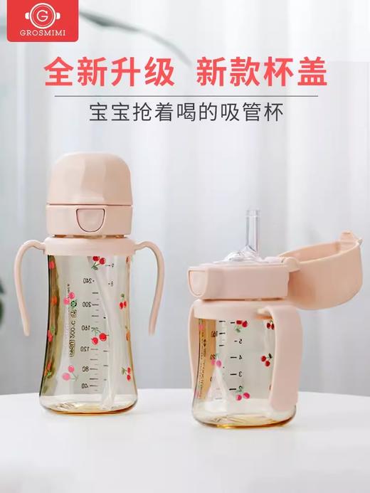 格罗咪咪Grosmimi韩国进口吸管杯宝宝奶瓶婴儿童防呛学饮喝水杯GLM-87450/GLM-87474/GLM-87696 商品图0