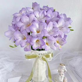 【新春油画】小苍兰 紫色 20枝 | 新客福利