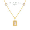 Manreya玛芮雅“甜蜜方糖”淡水珍珠天然贝母项链法式复古 商品缩略图0