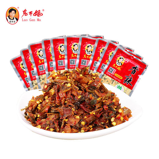 老干妈香辣菜贵州风味特产辣椒香辣菜拌饭下饭菜榨菜咸菜60g*10包 商品图0