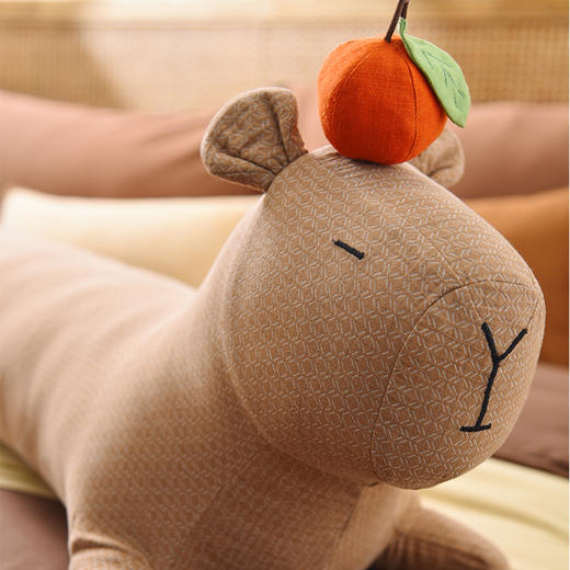 卡皮巴拉长条侧睡抱枕夹腿搂睡枕头玩偶公仔 商品图3