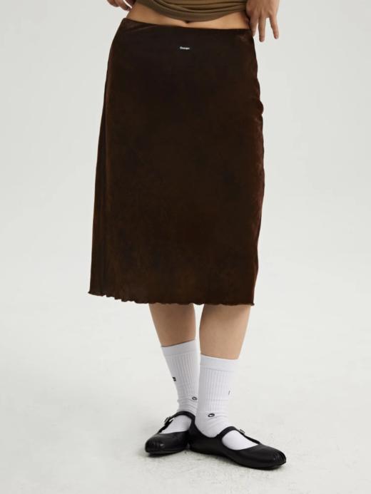 oneup丝绒网纱半身裙 商品图1