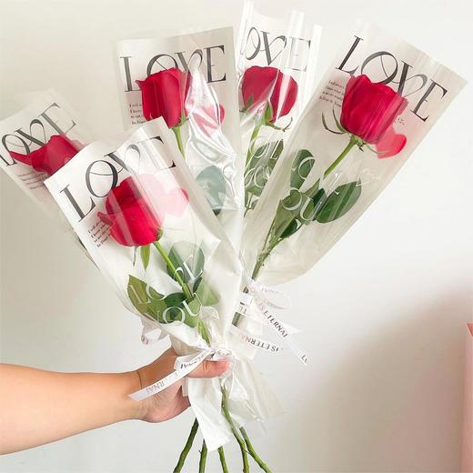 单支玫瑰袋装（15枝起送）颜色随机 商品图0