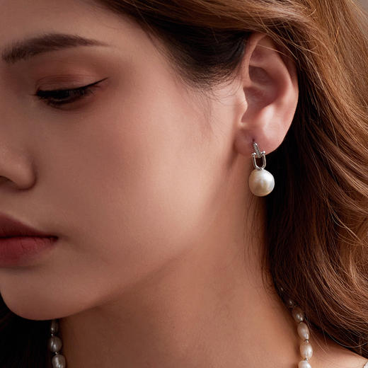 Manreya玛芮雅“午后初识”巴洛克珍珠耳环法式小众复古 商品图2