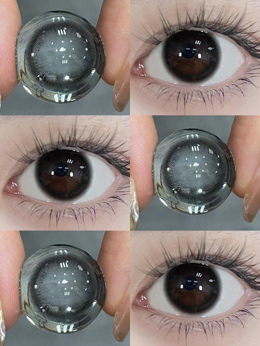 Mosiki·年抛   爆爆黑 14.5  永不过时的经典黑瞳  新手戴不会踩雷的通透款~ 这爆肝级水光胶原感无敌了！韩产0-800度<一副两片> 商品图2