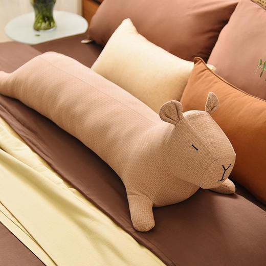 卡皮巴拉长条侧睡抱枕夹腿搂睡枕头玩偶公仔 商品图0