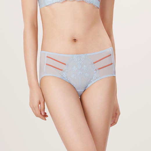 都市丽人蕾丝网布内裤女蕾丝+网布内裤平角内裤YP42A3 商品图1