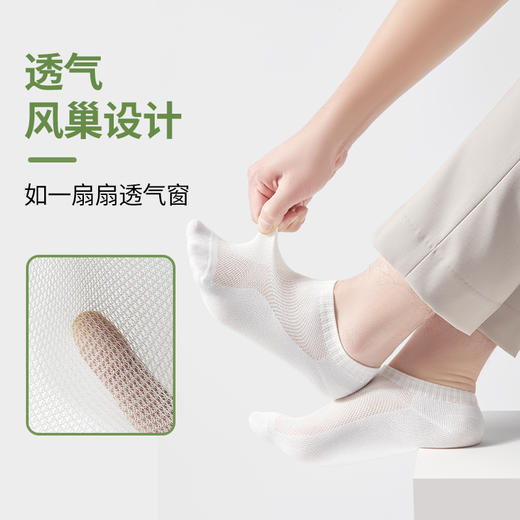 （内购） 25双「竹纤维」一次性短袜抑菌防臭免洗 商品图4