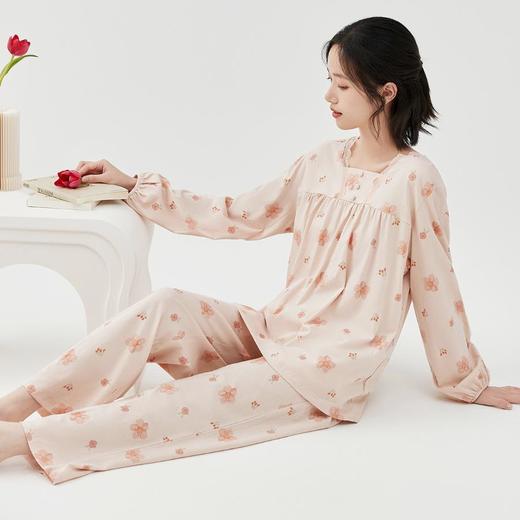 3部顶瓜瓜花语纯棉女士长袖家居服DJJWC-AQW21774 商品图2