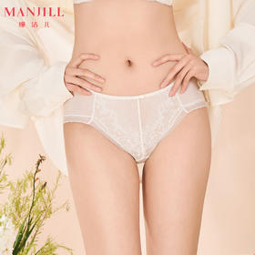 【商场同款】熳洁儿 女士配套内裤中低腰中叉蕾丝24202216