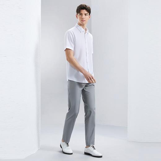 【DP免烫】柒牌纯棉短袖衬衫男2024夏季新款商务正装易打理衬衣薄	126A70470 商品图3