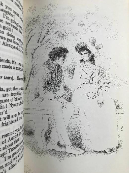 契诃夫戏剧集（1969） 23幅插图 苍鹭出版社（HeronBooks）复古仿皮精装本 商品图8