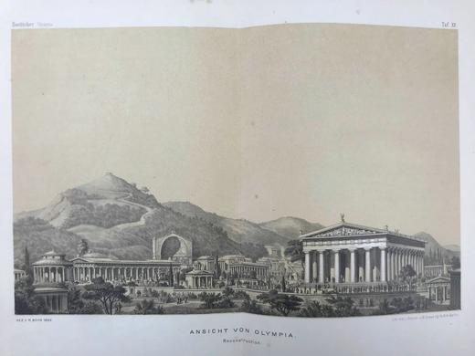 【德语】1883年 奥林匹克运动会史 89幅插图 漆布精装18开 商品图5