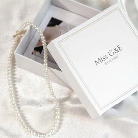 Miss G&E 天然淡水珍珠项链女轻奢小众锁骨链礼物设计简单大气送礼自用甄选