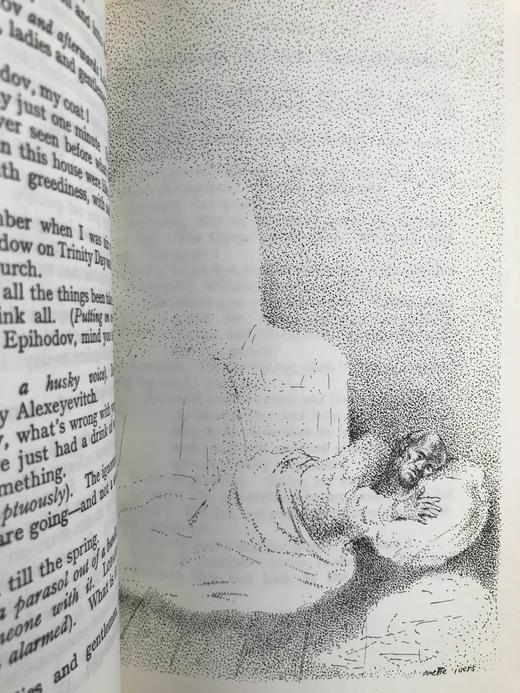 契诃夫戏剧集（1969） 23幅插图 苍鹭出版社（HeronBooks）复古仿皮精装本 商品图7