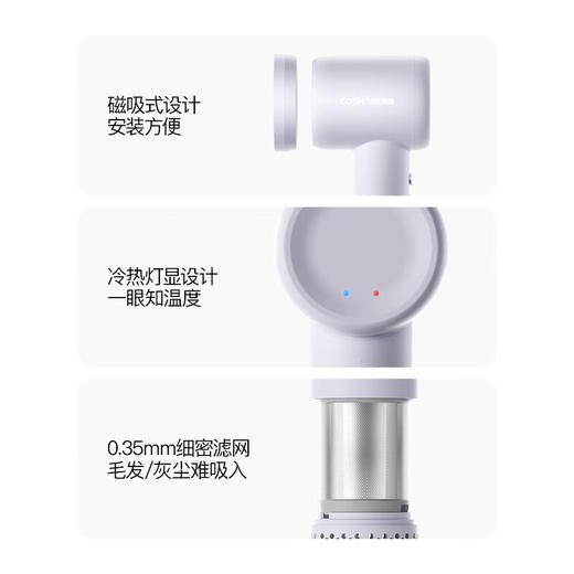 酷鲨护发高速吹风机 速干无叶便携 大风量负离子低噪 11W转高速无刷电机 护发电吹风多巴胺色系HD20 商品图1