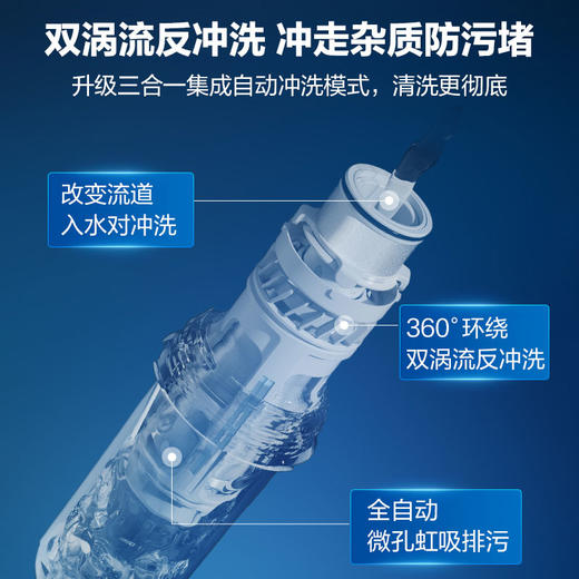 安吉尔J3422-GWG-4000前置过滤器（钢网） 家用前置过滤器全屋净水器入户自来水自动冲洗 商品图2