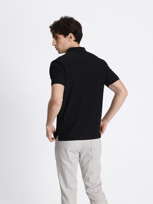 callisto黑色锦纶混氨纶T恤 STTSS032C 商品图2